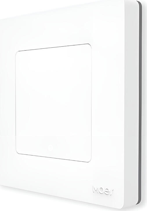 Moes Star Ring Switch Inteligent cu Buton Push Zigbee 3.0, Alb, Comutator de Scena Wireless, Compatibil Tuya Smart Life, Baterie CR2032, Design Red Dot