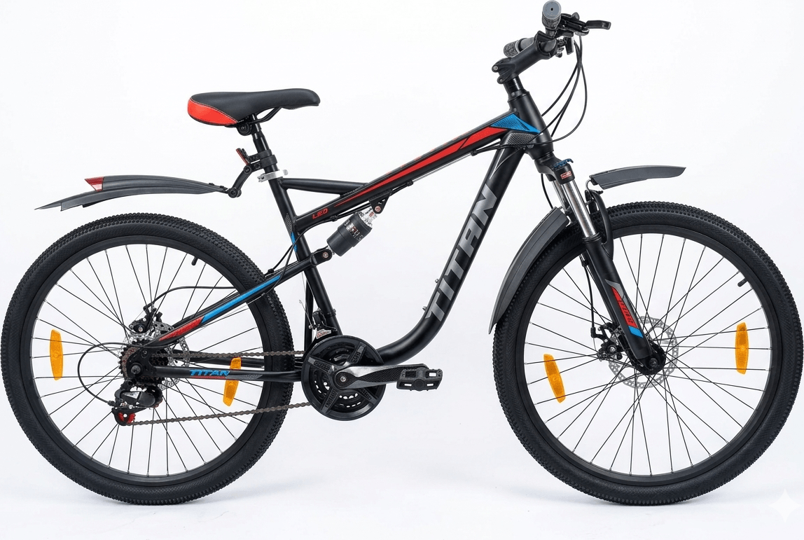 Titan 26 rosu/albastru - Biciclete > Roti la 26