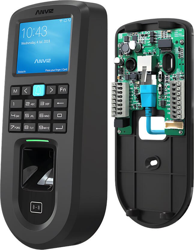 Anviz VF30 Pro Standalone Access Control Terminal, 3000 Fingerprints/Cards, 100k Logs, TCP/IP, PoE, Wi-Fi, 2.4" TFT LCD, IP55, Linux OS