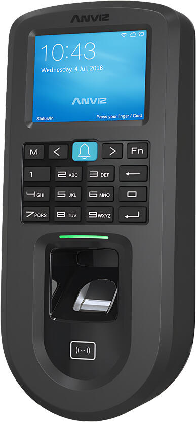 Anviz VF30 Pro Standalone Access Control Terminal, 3000 Fingerprints/Cards, 100k Logs, TCP/IP, PoE, Wi-Fi, 2.4" TFT LCD, IP55, Linux OS
