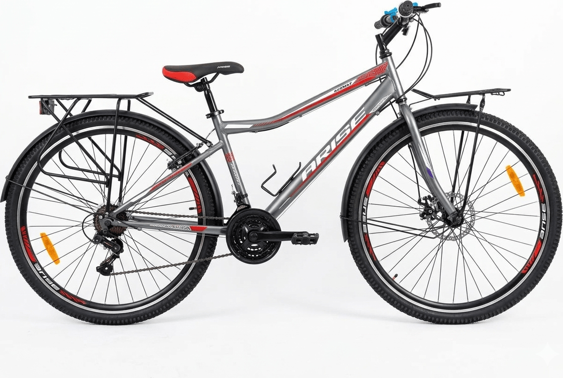 Arise MTB 22, 24, 26, 29 gri/ rosu - Biciclete > Roti 22 - 7/8 ani