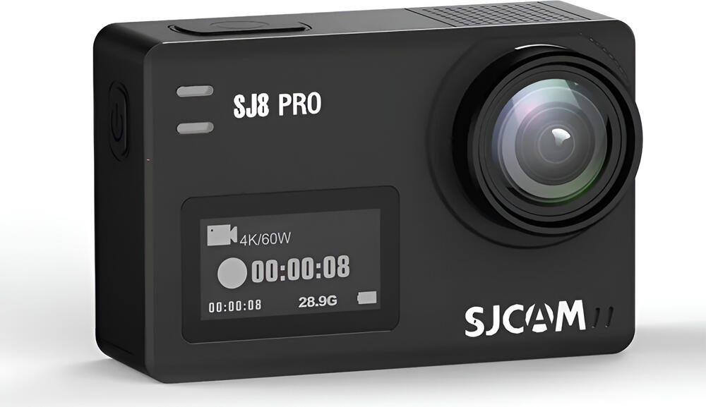 SJCAM Action Camera SJ8 PRO, Sixaxis Gyro Stabilizer, Waterproof Case, 4K60fps, Battery: 1200mAh, WiFi: 5GHz, 2.4GHz, Black