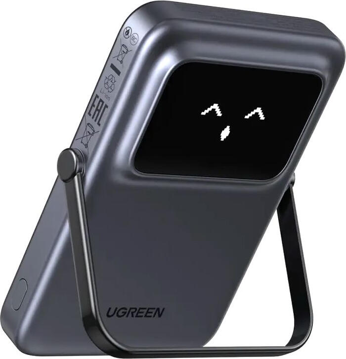 UGREEN Power Bank Uno Series Magnetic Wireless with Kickstand 5000mAh, 7.5/20W, Space Gray