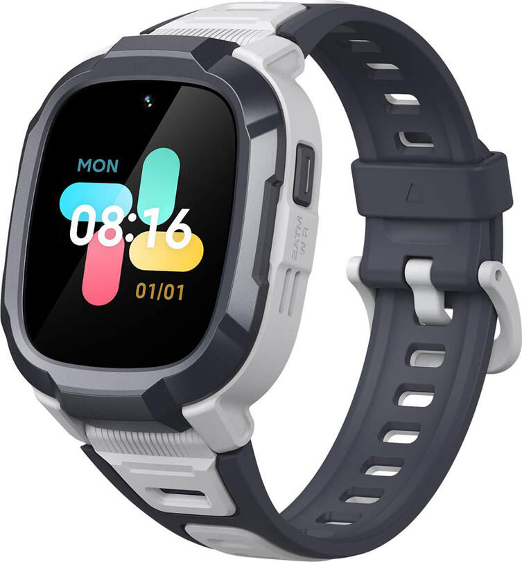 Ceas Inteligent Mibro Kids Watch Phone P6 XPSWP004 4G pentru Copii 6-12 Ani, Culoare: Gri, Ecran TFT 1.4 inch, Camera 2MP, Baterie 900mAh, Poziționare GPS GLONASS LBS WiFi, Rezistență Apă 2 ATM, Material PC