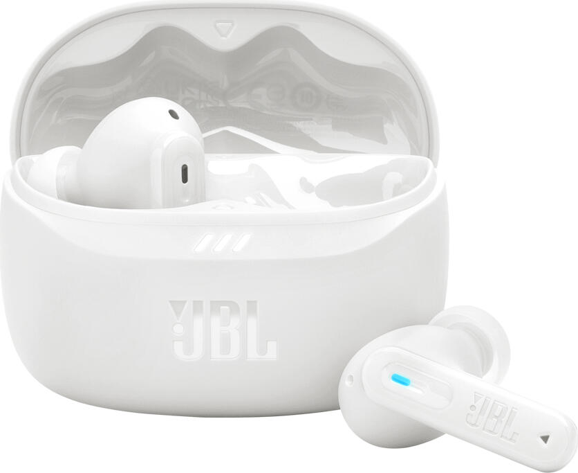 JBL Tune Beam 2 TWS Earbuds with Adaptive Noise Cancelling, 10mm Dynamic Drivers, Pure Bass, Spatial Sound, 48h Battery, IP54, Bluetooth 5.3, White