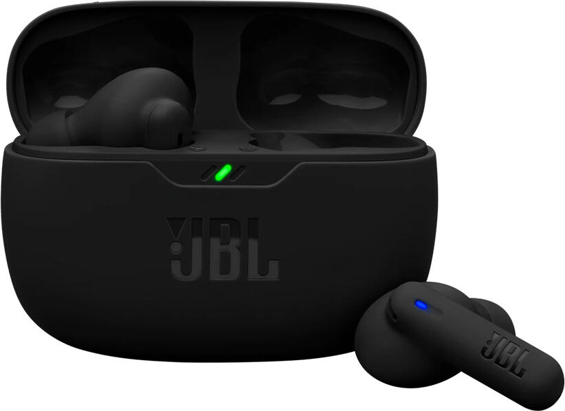 JBL Wave Beam 2 True Wireless Earbuds, Black, Active Noise Cancelling (ANC), JBL Pure Bass Sound, Smart Ambient, 40h Playtime, Bluetooth Multipoint, Water & Dust Resistant