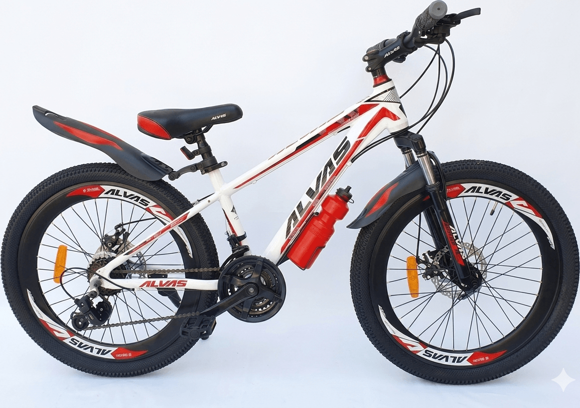 ALVAS Spider 24 rosu - Biciclete > Roti 24 - 9/12 ani