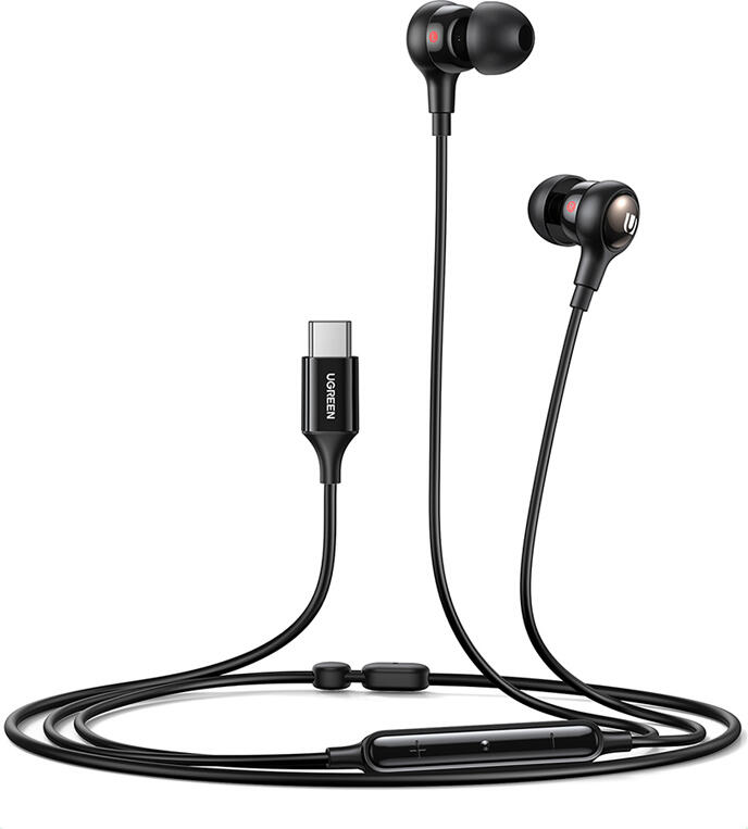 UGREEN Wired Earphones Type-C In-Ear | EP103, Black