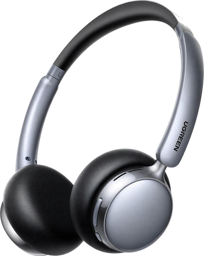 UGREEN Wireless Headphones Studio Plus Hybrid ANC | HP207, Silver-Black