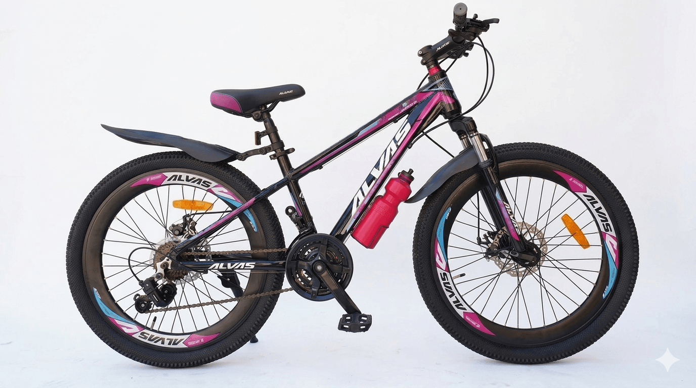 ALVAS SPIDER 24 roz - Biciclete > Roti 24 - 9/12 ani