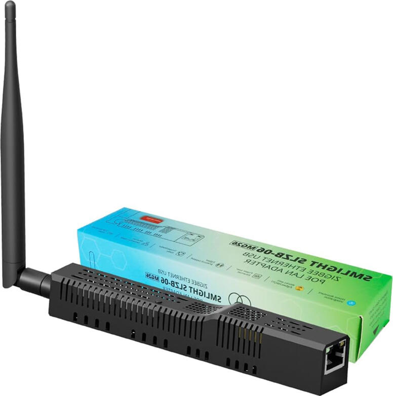 Smlight SLZB-06Mg26 Gateway Zigbee 3.0 si Thread Matter, EFR32MG26, ESP32, PoE, Ethernet, USB-C, Zigbee2MQTT, ZHA, Home Assistant, 2 Antene High-Gain