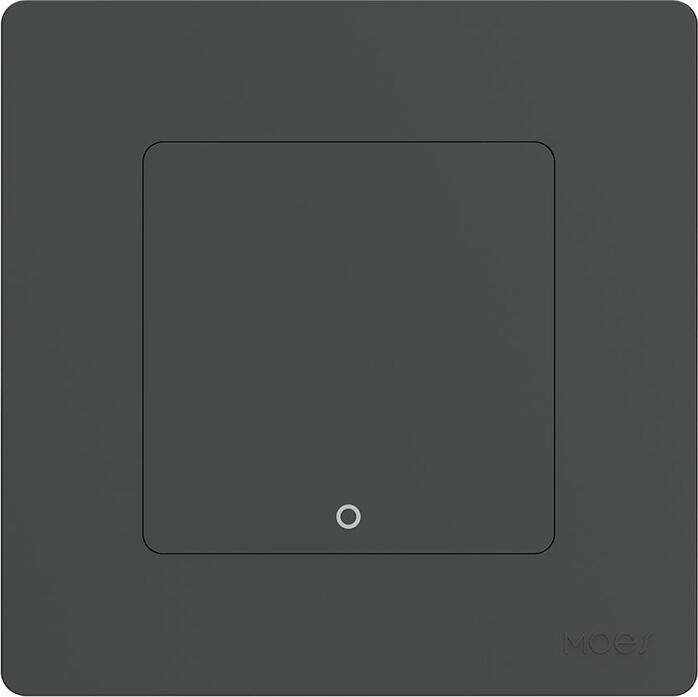 Moes Zigbee Star Ring Smart Push Button Switch 1 Gang (Neutral Optional), Grey