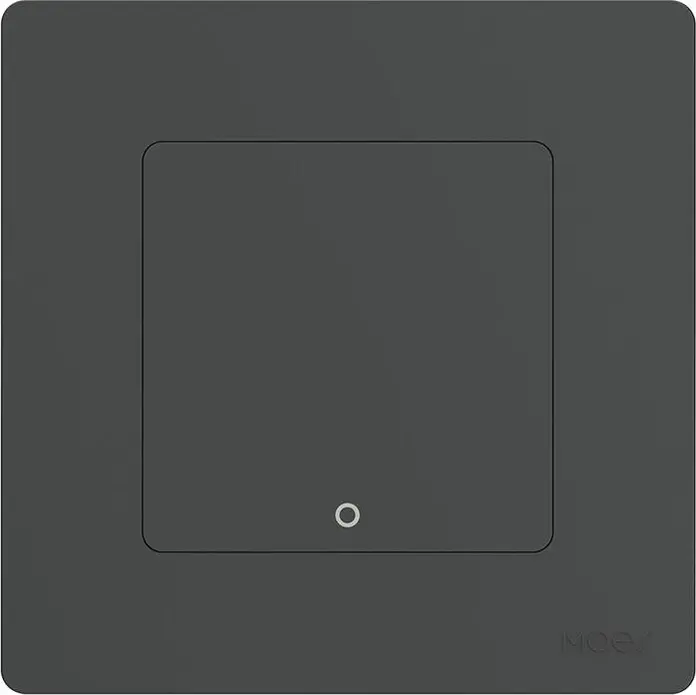 Intrerupator Smart Moes Star Ring Zigbee 3.0, 1 Gang, 10A, AC 100-240V, cu sau fara fir neutru, Tuya Smart App, backlit halo, Red Dot Award 2023