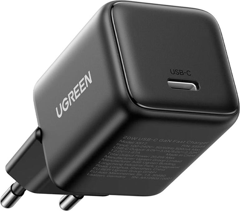 Încărcător de perete UGREEN X513 GaN 30W Max USB-C PD 3.0 QC 4.0 PPS Încărcător Rapid pentru iPhone, Samsung, Android, Huawei, Xiaomi, Negru