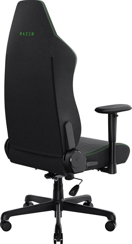 Игровое кресло Razer Iskur V2 X, черное, пенополиуретан высокой плотности, встроенная поясничная поддержка, 2D-подлокотники, стальной каркас, до 136 кг