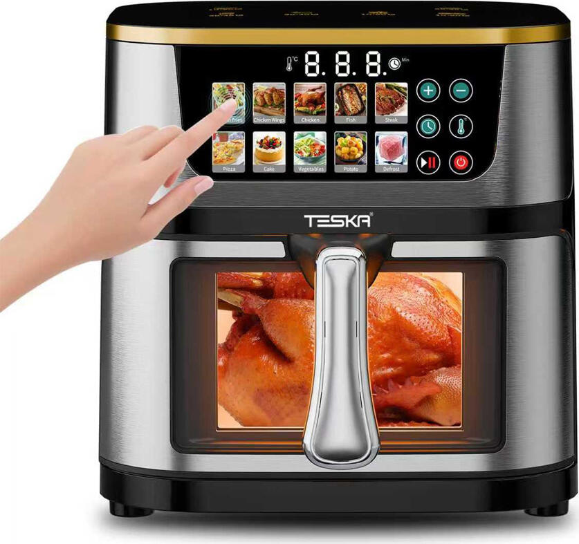 Frigider cu aer cald Teska TK-21S-3, Capacitate 10L, 1400W, Otel Inoxidabil, 10 Programe Prestabilite, Ecran Tactil IMD One Touch, Fereastra de Vizualizare