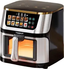 Teska Air Fryer TK-21S-3, Transparent Window, 10L, 1400W, Steel