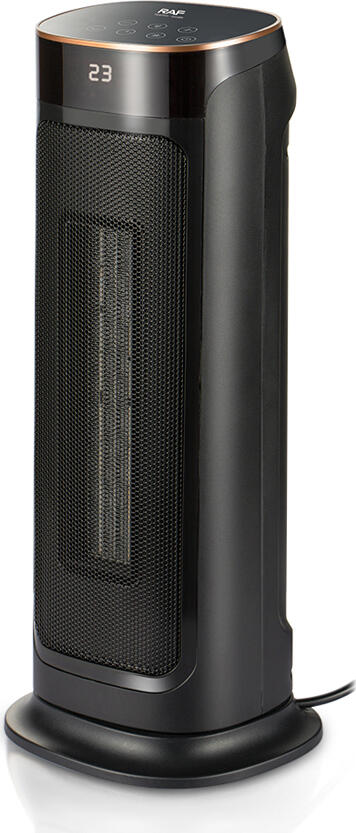 Raf Fan Heater with Remote Control, R.1402, 2000W, Black