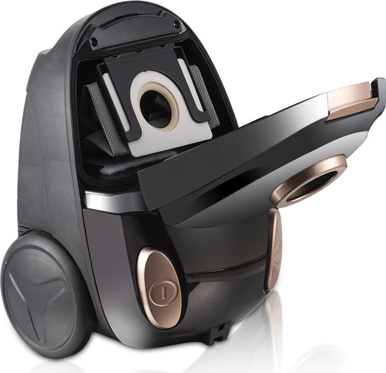 Aspirator cu sac Raf R.8677, Putere 800W, Design Compact, Nivel de Zgomot Redus, Utilizare Domestica, Negru