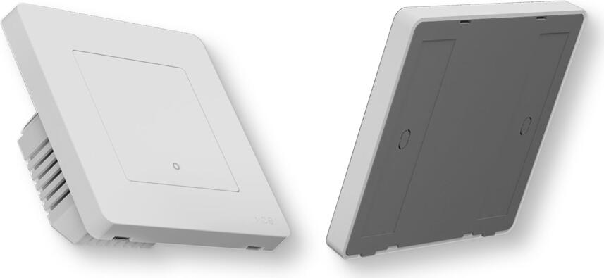 Intrerupator Smart Moes Star Ring, Buton Apasat ZigBee 3.0, 1 Gang, Cu sau Fara Neutru, 10A, AC 100-240V, App Tuya Smart, Alb PVC/PC, Red Dot Award 2023