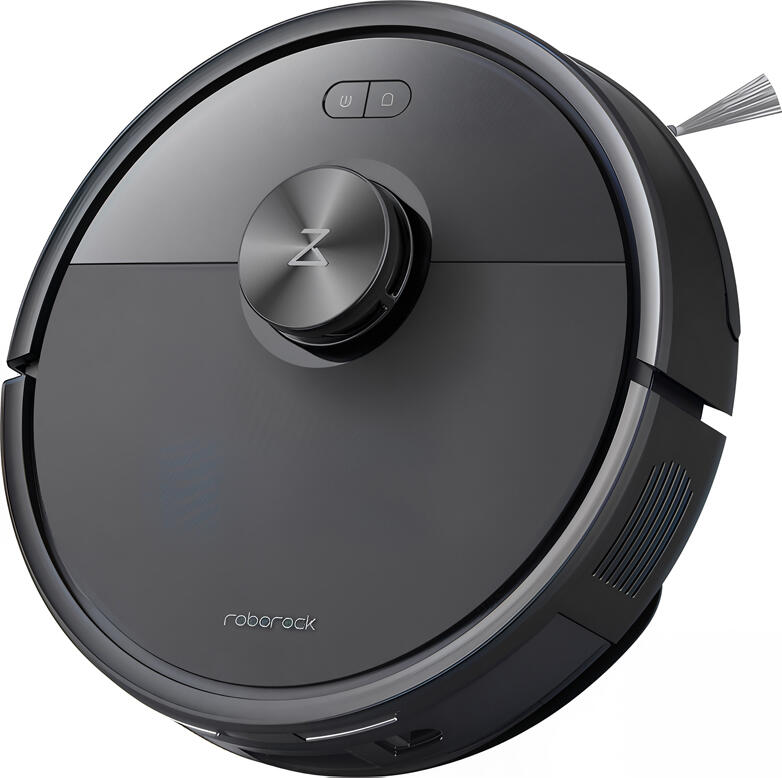 Robot Aspirator Roborock Q7 TF+, Putere Suctie 10,000 Pa HyperForce, Navigatie LiDAR 360, Mapare Rapida, Perii Duale Anti-Incurcare, Negru