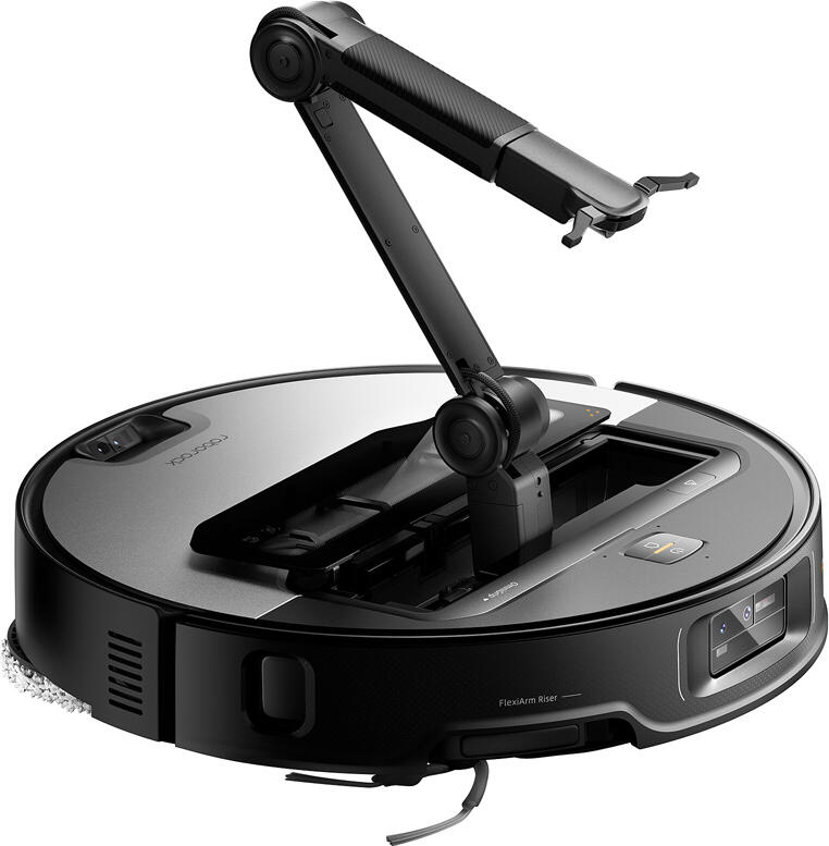Roborock Saros Z70 Robot Aspirator si Mop, Suctie 22000 Pa HyperForce, Sistem Autonom StarSight 2.0, Brat Mecanic OmniGrip, Sasiu AdaptiLift, Doc Multifunctional 4.0