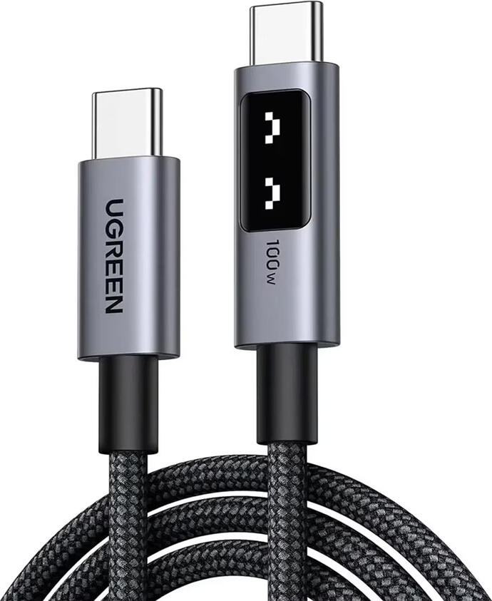 UGREEN Cable Uno Series Type-C to Type-C Fast Charging 5A/100W, 2M, Black | L509