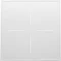 Intrerupator Smart Moes Star Feather SFL01-Z Zigbee 3.0, 4 Canale, cu Fir Neutru, Sticla Mata AG, Feedback Haptic, Tuya Alexa Google Home, Alb