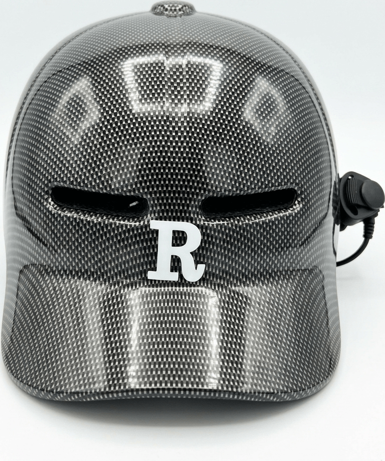 Chipiu G-15 Urban Helmet, ABS Plastic Carbon Fiber Texture Baseball Cap Style with Integrated Visor and Quick-Release Buckle for Scooters and Bicycles