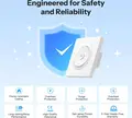 Sonoff MINI-DIM-E Smart Dimmer Switch, Matter over Wi-Fi, 220-240V, 400W Resistive/200VA LED, Trailing-Edge Dimming, Apple Home, Google Home, Alexa