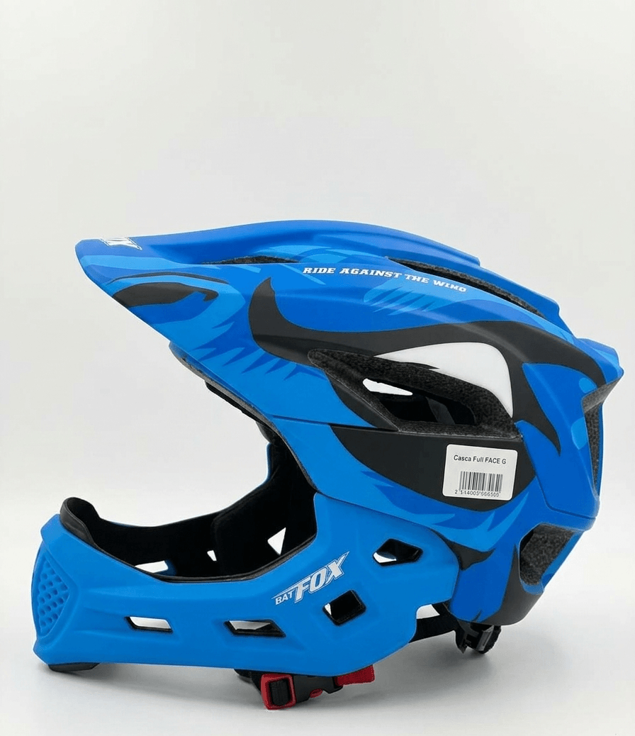 Casca full face FOX albastra - Piese/Accesorii > Echipament de protecție