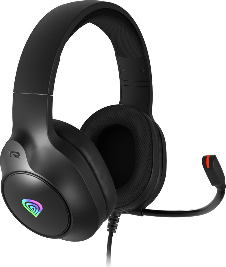Genesis Headset Neon 213, Stereo, Microphone, RGB Illumination, Black