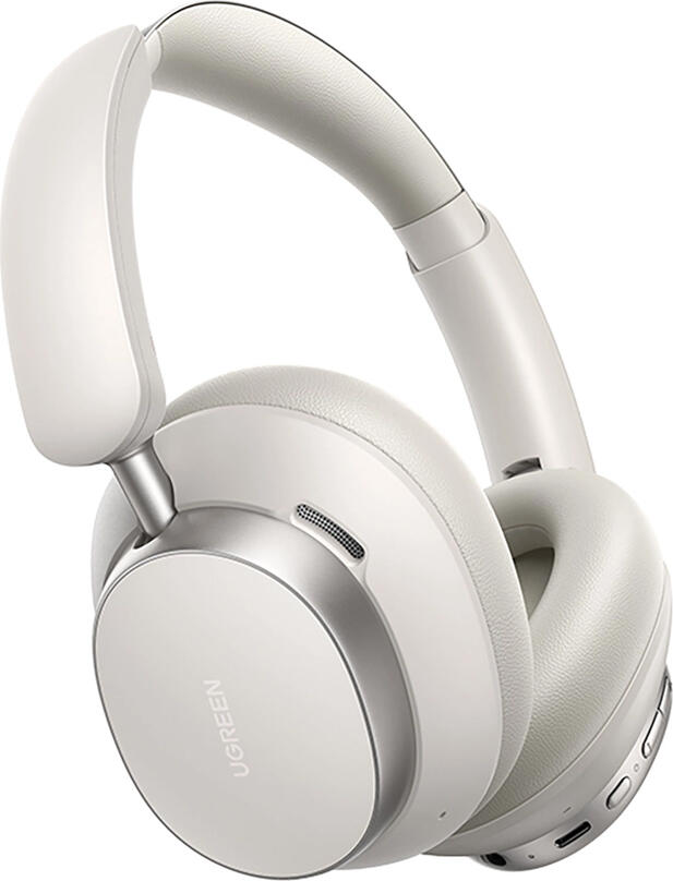 Casca Wireless Over-Ear UGREEN HP206 Studio Pro, ANC Hibrid -48dB, Audio Hi-Res LDAC, Bluetooth 6.0, Baterie 120h, Mod Gaming, Alb