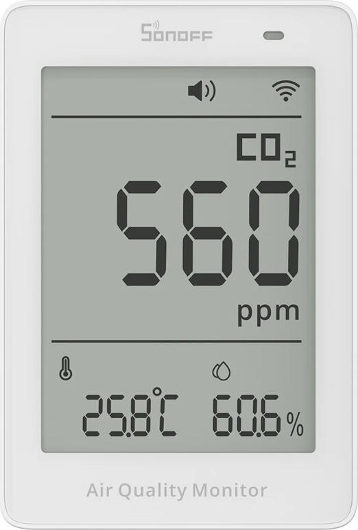 Sonoff Matter Over Wi-Fi Air Quality Monitor AirGuard CO2 (SAWF-08P)