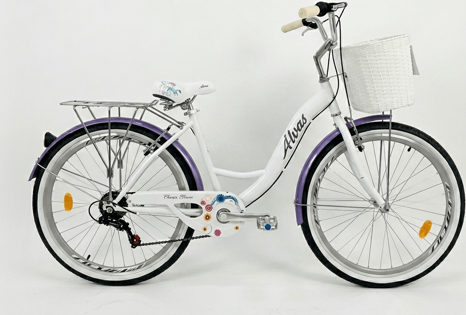 Alvas Lady 26  alb/ violet - Biciclete > De dame