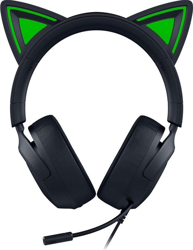 Игровая гарнитура Razer Kraken Kitty V3 X, звук 7.1 Surround Sound, 40-мм драйверы TriForce, кардиоидный микрофон HyperClear, закрытые полноразмерные, 3.5 мм