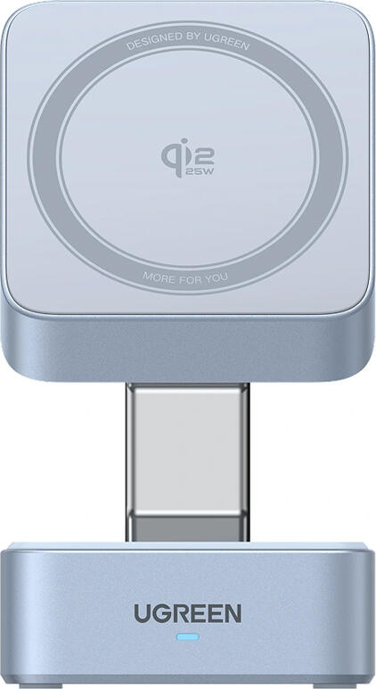 UGREEN MagFlow 2-in-1 Magnetic Wireless Charger Q2, Qi2 Certified 25W Fast Charging Station for iPhone 16/15/14/13/12, Pixel 10 Pro, Foldable 360 Rotation