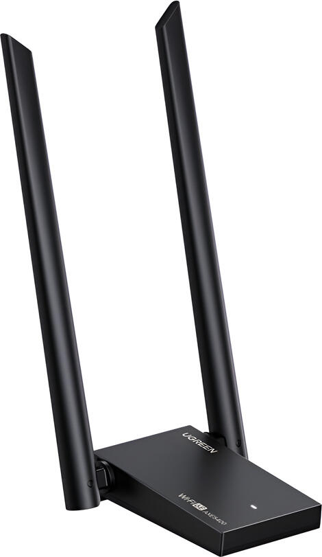 Adaptor USB Wi-Fi 6E UGREEN CM787 AXE5400 Tri-Band 6GHz 5GHz 2.4GHz Placa Retea Wireless USB 3.0 cu Doua Antene Externe 5dBi pentru Windows 11 10