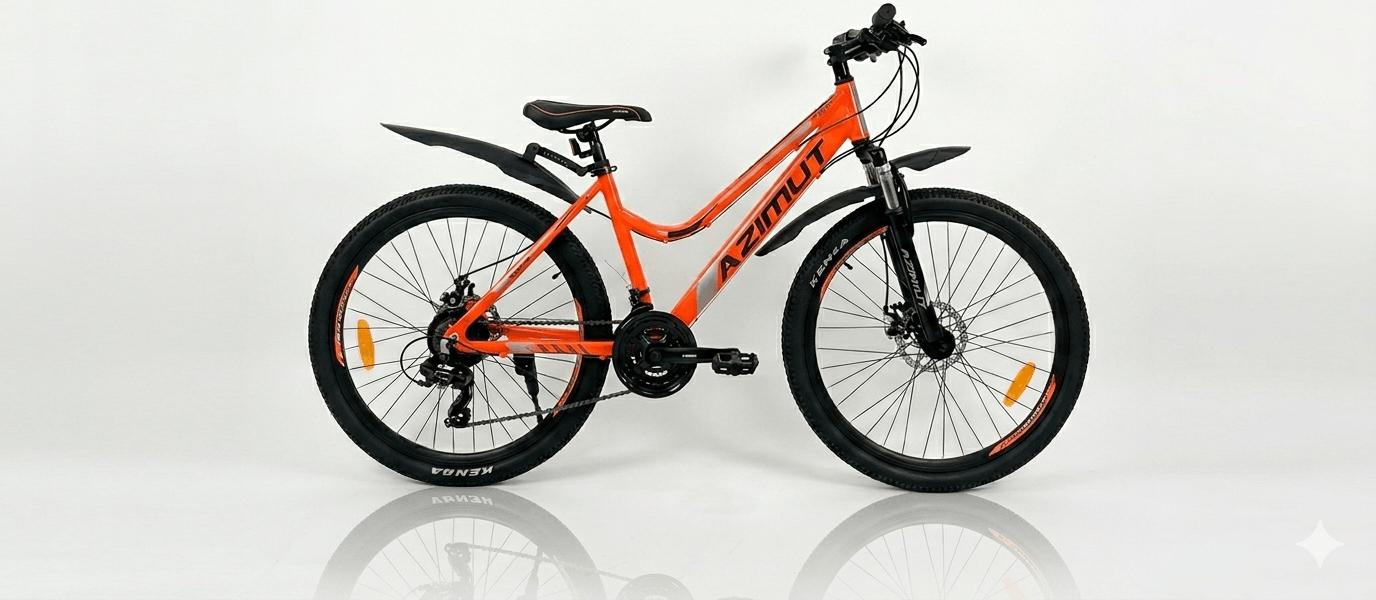 Azimut 26 portocaliu - Biciclete > Roti la 26