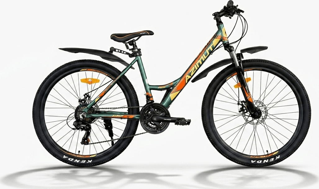 Azimut 26 galben/verde - Biciclete > Roti la 26