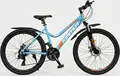 Bicicleta Azimut 26, Cadru Aluminiu, Roți 26 inch, Shimano Tourney 7 Viteze, Suspensie Față, Frâne V-brake, cu Garduri Noroi și Piedestal