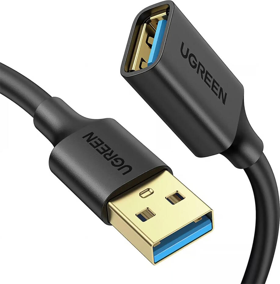 UGREEN US129 USB 3.0 Extension Cable 5m, SuperSpeed 5Gbps Data Transfer, Gold-Plated Connectors, USB Type-A Male to Female, Black