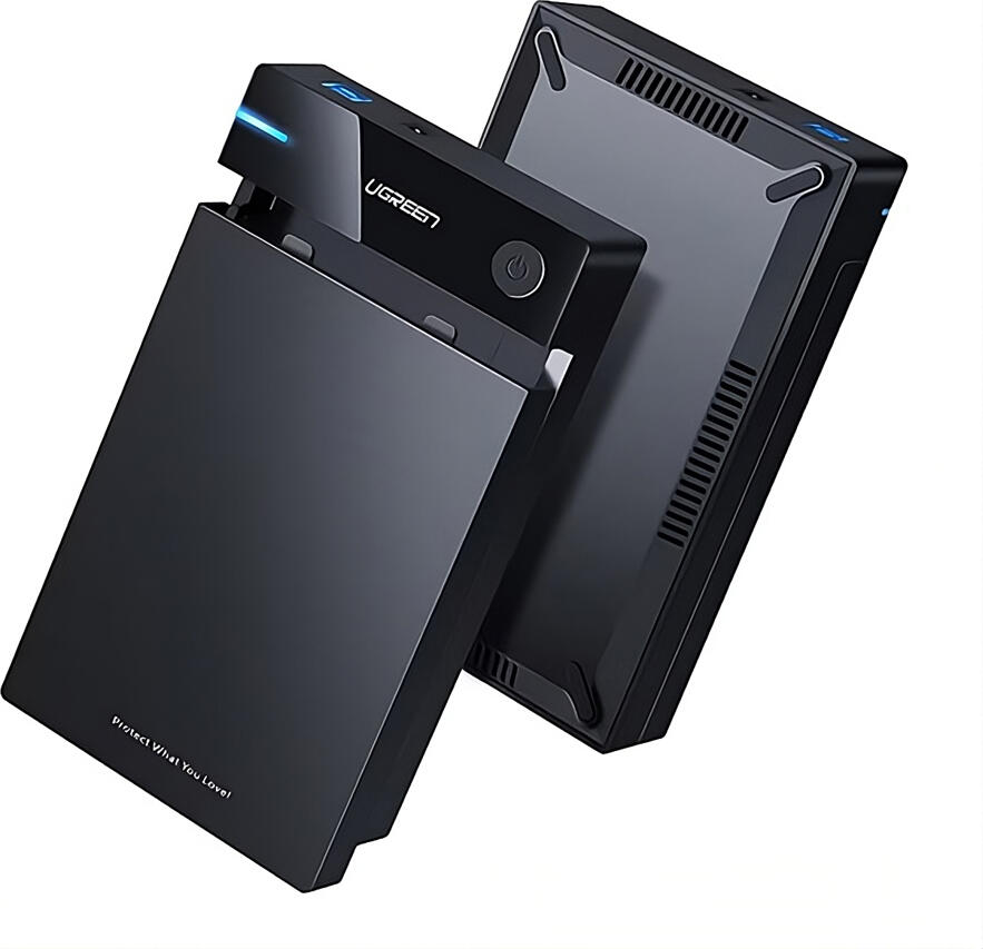 UGREEN US222 Внешний корпус для HDD SSD SATA 3.5 дюйма, USB 3.0 на SATA I II III, 5 Гбит/с UASP, до 20 ТБ, установка без инструментов, черный