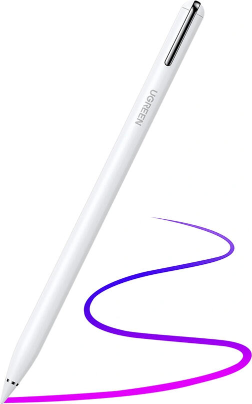 UGREEN Smart Stylus for iPad 2018-2025, Faster Charge Tilt Sensitivity, White