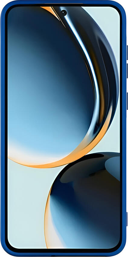 WOO Case for Samsung Galaxy A37 5G Shockproof Hybrid Liquid Silicone and TPU Slim Fit Back Cover, Blue, with Microfiber Lining and Anti-Fingerprint Matte Finish