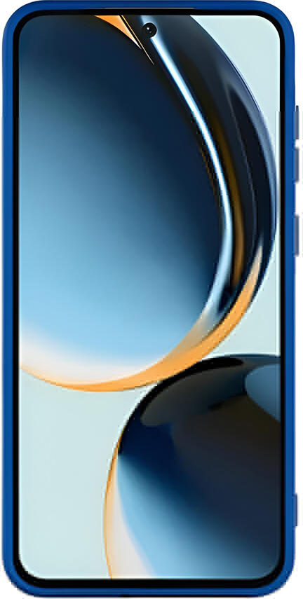 WOO Samsung Galaxy A57 5G Case, Blue Hybrid Liquid Silicone and Soft TPU Slim Fit Cover, Shock-Absorbent Anti-Fingerprint with Soft Interior Lining