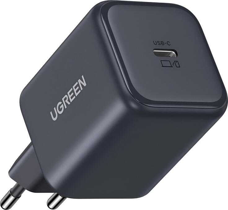 UGREEN X524 GaN Fast Charger 45W USB-C Power Delivery PD SFC 2.0 Wall Adapter, Fire-resistant PC, Overheating and Overvoltage Protection, Black