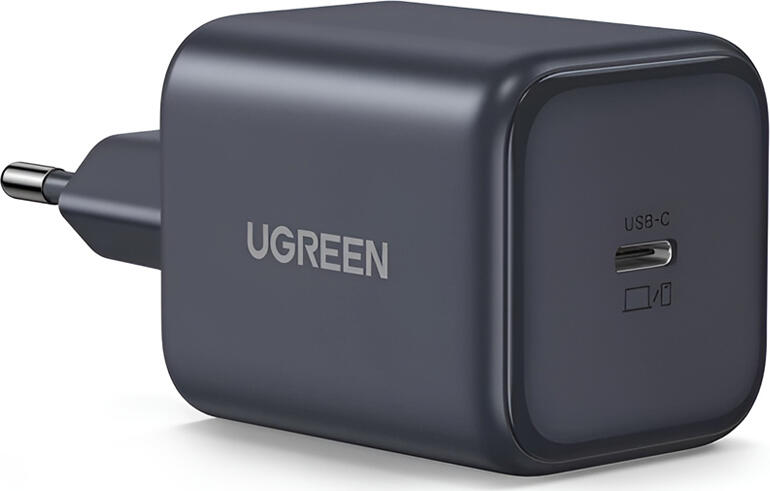 UGREEN X524 GaN Fast Charger 45W USB-C Power Delivery PD SFC 2.0 Wall Adapter, Fire-resistant PC, Overheating and Overvoltage Protection, Black