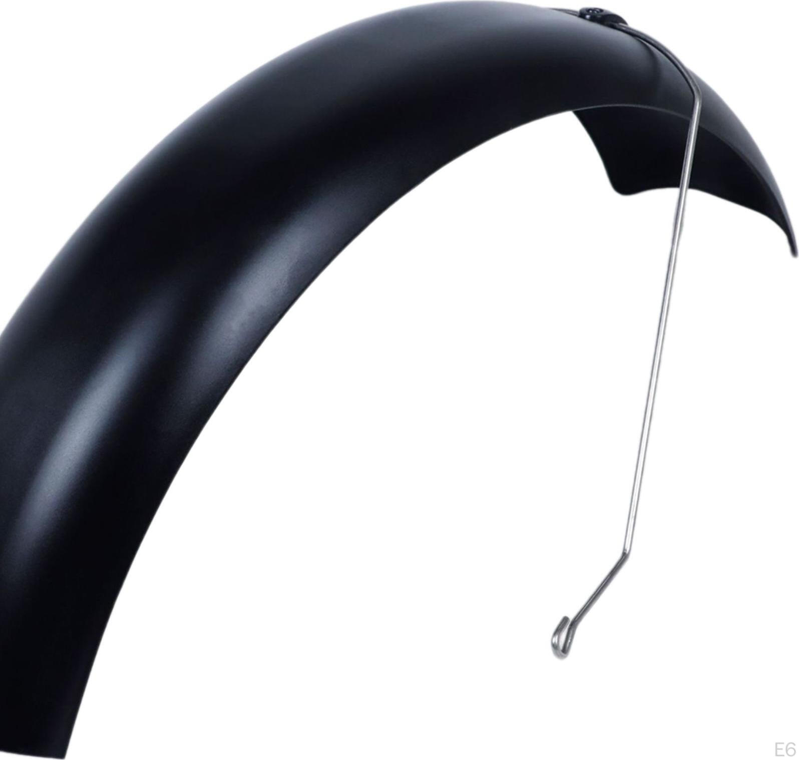 Aripi Metalice Rezistente pentru Biciclete Fat Bike, Set Aripi Fata si Spate pentru Anvelope Late, Constructie Robusta pentru Nisip Neve si Noroi, Negru