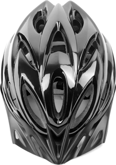 Aerodynamic Bicycle Helmet with Polycarbonate Hard Shell and EPS Impact-Absorbing Foam, Adjustable Fit System and Ventilation Slots for Cyclists